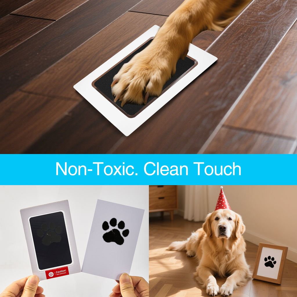 YIMORNY 8-Pack Imprint Cards & 4 Hand and Footprint Kit Baby Footprint Kit- Ink Pad for Baby Hand and Footprints-Pet Paw Print Kit Baby Foot Printing Kit Footprint Kit Baby Handprint Kit Inkless Print Kit Clean Touch Ink Pad